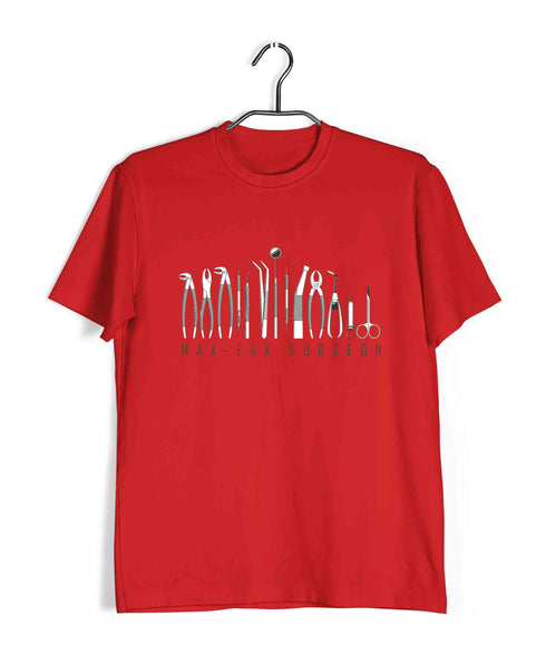 Dentist Medicine Dentist Max-Fax Surgeon Custom Printed Graphic Design T-Shirt for Men